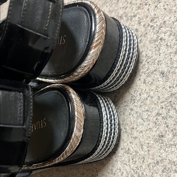 Stuart Weitzman Black and White Women's platform sandals size 7.5 - Picture 2 of 13